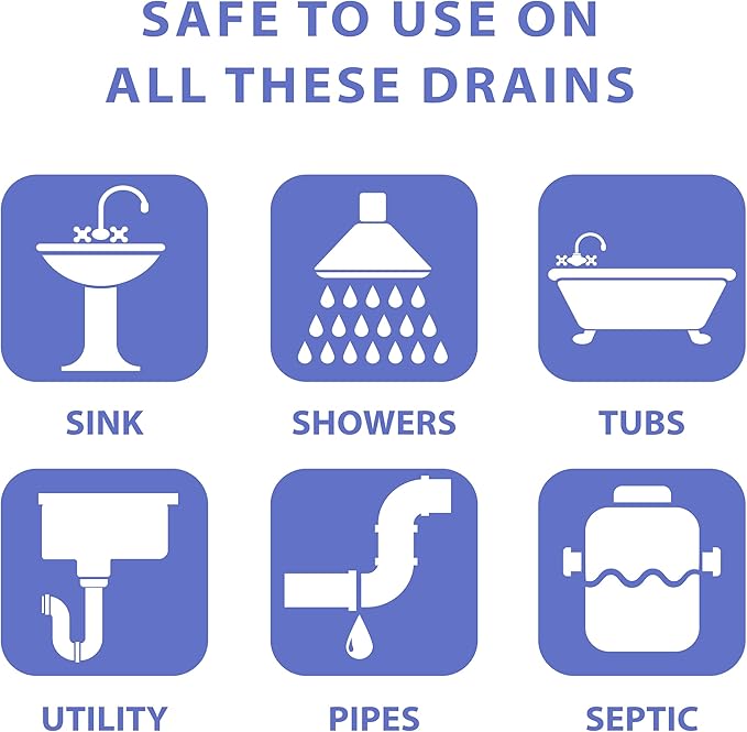 SANI 360° Sani Sticks Drain Cleaner and Deodorizer, 48 Count, Lavender Scent Enzyme Pipe Cleaners, Eliminate Odors, Prevent Clogged Drains, Safe for Sinks, Bathtub Drains, Septic Tanks