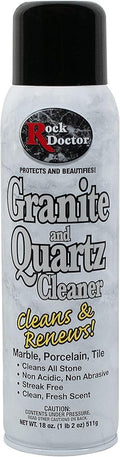 Rock Doctor Granite Cleaner - Cleans& Renews Surfaces - (18 oz) Surface Cleaner Spray, Granite/Marble Countertop Cleaner, Cleaning Spray for Vanity, Table Top, Kitchen Counters, Stone Surfaces