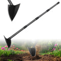 Hoe Garden Tool,Triangle Gardening Hoe with Sharp Blade for Digging,Weeding,Cutting and Loosing Soil,60 Inch Adjustable Length Metal Handle…