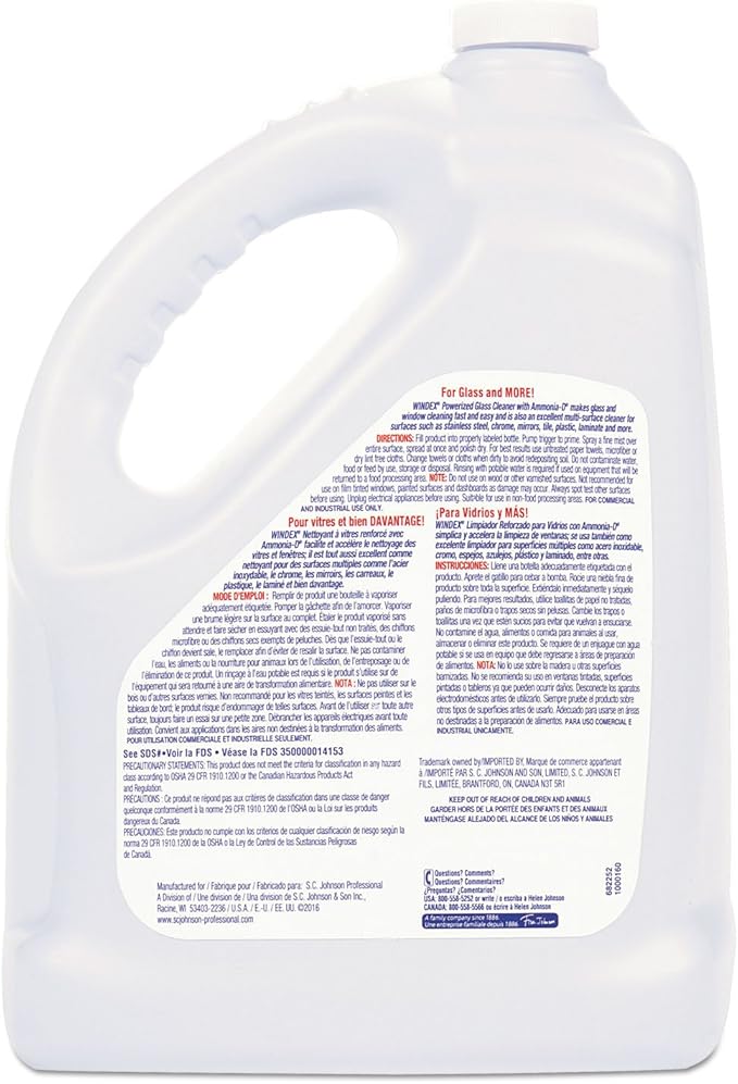 Powerized Formula Glass & Surface Cleaner, 1gal Bottle, 1Each