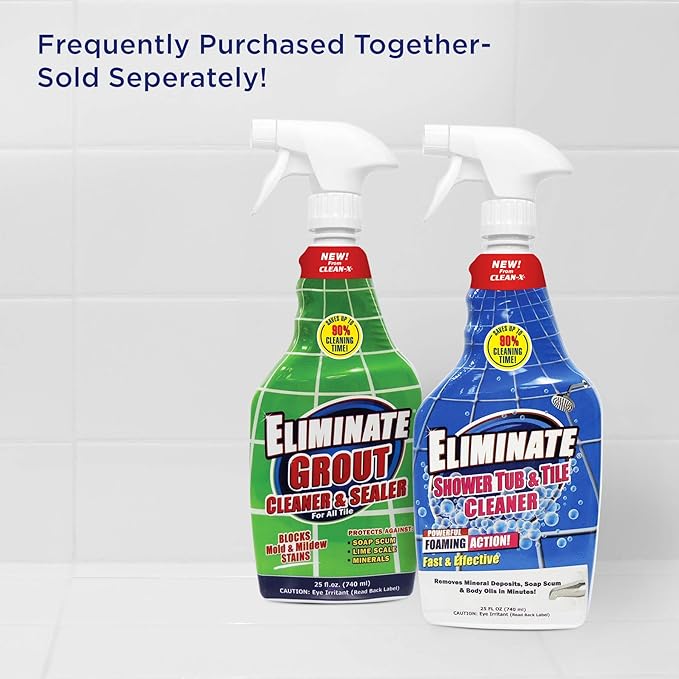 Clean-X Eliminate Shower Tub & Tile Cleaner- 32 fl oz. - Shower Cleaner by UNELKO Invisible Shield (3)