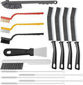 15pcs Crevice Cleaning Brush, Hard Bristle Scrub Brushes Tools, Multifunctional Grout Brush for Home, Bathroom, Ktichen, Window and Corners