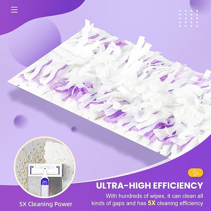 15 Count Pad Refills for Swiffer Power Mop Refill, Absorbent Floor Cleaning Pads for Hardwood, Tile, Laminate Floors
