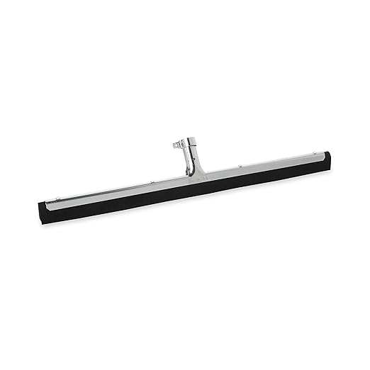 Rubbermaid Commercial Products Standard Floor Squeegee, 22-inch Dual Moss, Silver/Metal, Heavy Duty Rubber Floor Scrubber for Bathroom/Garage/Tile in Office Environment