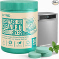 Dishwasher Cleaner and Deodorizer Tablets - 24 Pack Deep Clean Dishwasher Cleaning Tablets, Heavy Duty Streak-free Shine Dish Washer Cleaner, Natural Descaler and Odor Eliminator 12 Month Supply