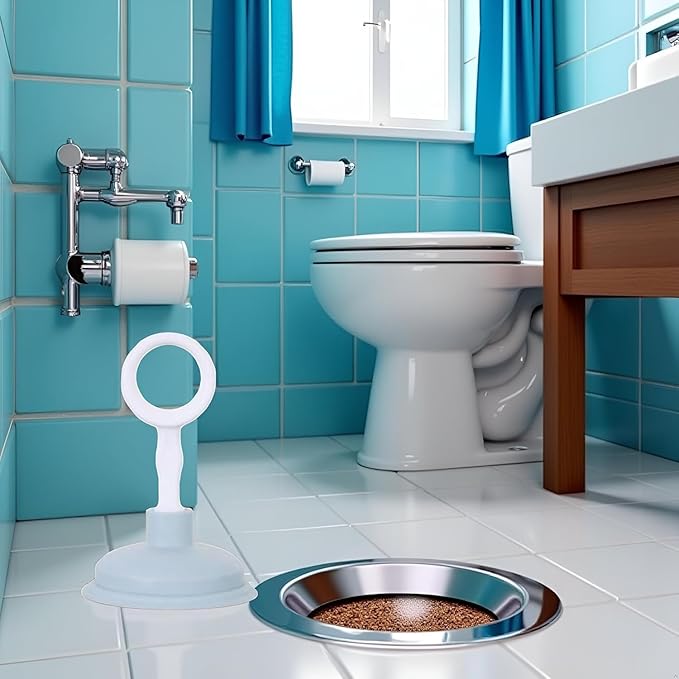 Blue Sink Plunger,Bathroom Small Drain Plunger Portable Kitchen Sink Drain Suction Cup Liquid Plumber Clog Remover Easy To Unclog,Cleaning Equipment for Bathrooms,Sinks,Baths and Showers