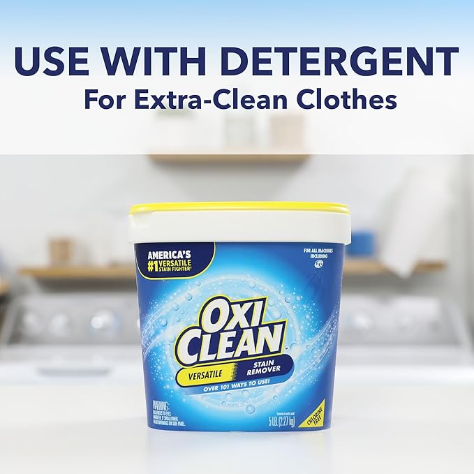 OxiClean Versatile Stain Remover Powder, 5 lb (Pack of 2)