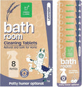 Green Llama Bathroom Cleaner Refill 8-Pack: Certified Compostable Packaging, Eco-Friendly & Sustainable Natural Cleaning Solution for a Sparkling Clean Bathroom