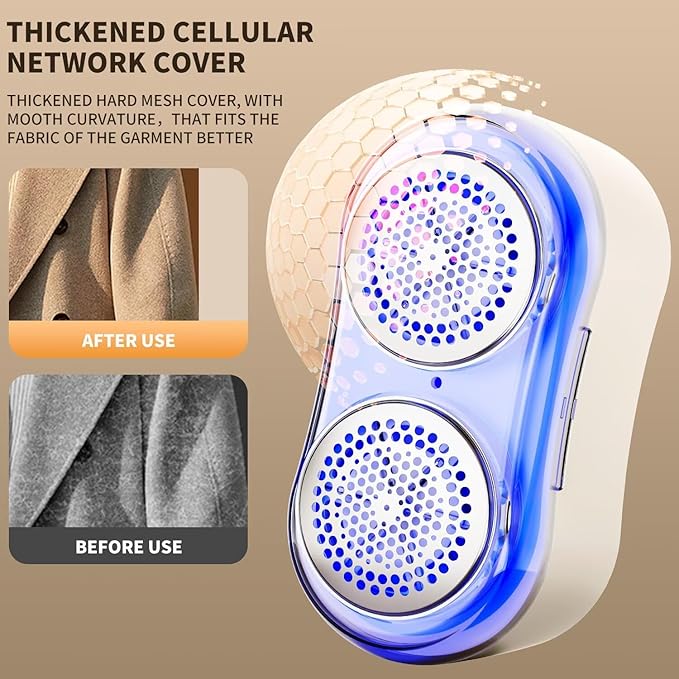 Professional Fabric Shaver, Electric Lint Remover for Sweaters, Coats, Sofas & Delicate Fabrics. Type-C Charging, an efficient and Safe Fuzz remover07