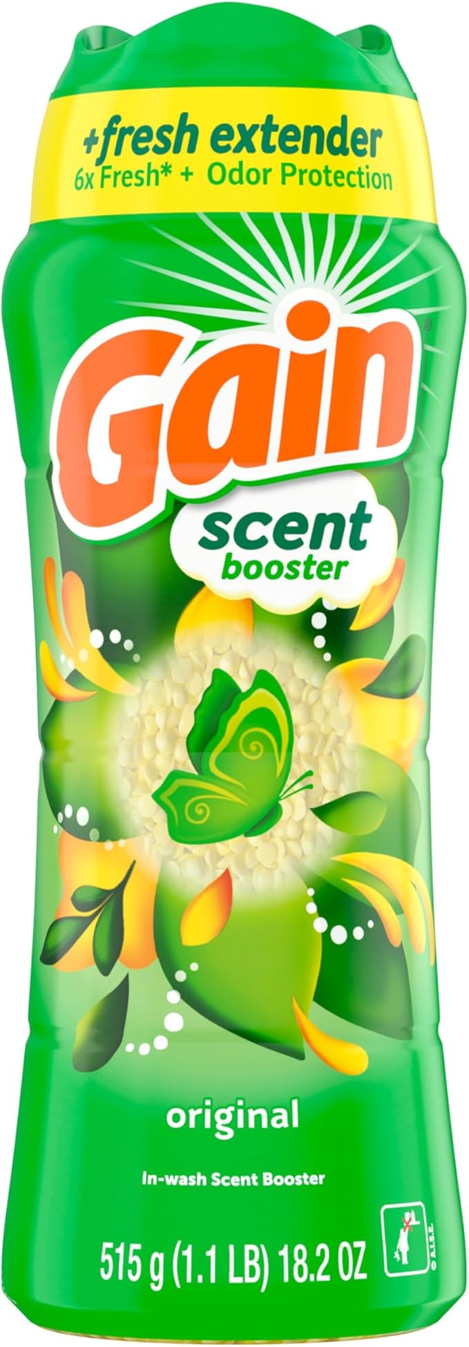 Gain In-Wash Laundry Scent Booster, Original Scent, 18.2 OZ, Fresh Extender + Odor Protection