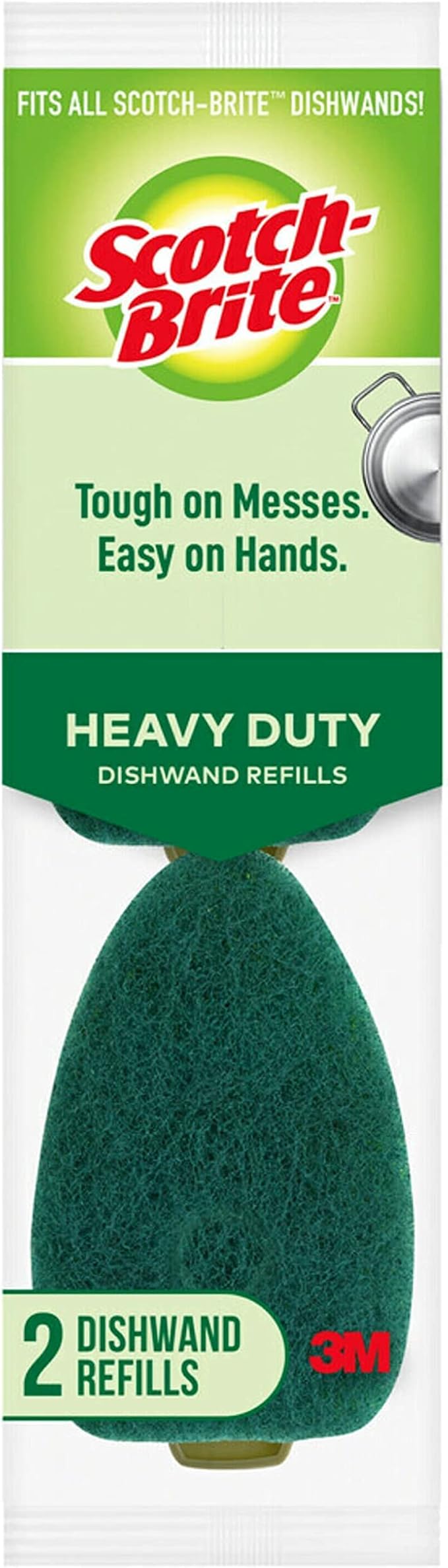 Scotch-Brite Heavy Duty Dishwand Refills,Keep Your Hands Out of Dirty Water,2 Refills (Pack of 7)