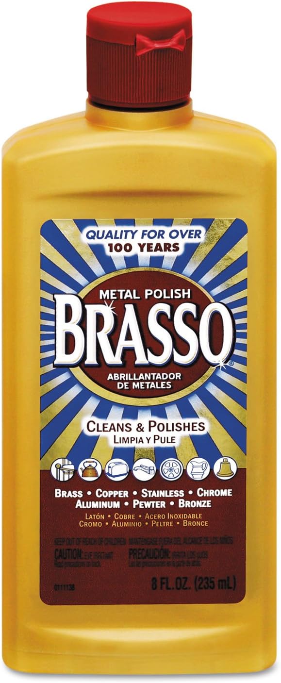 BRASSO 89334 Metal Surface Polish, 8 oz Bottle (Pack of 8)