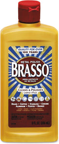 BRASSO 89334 Metal Surface Polish, 8 oz Bottle (Pack of 8)