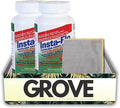 Drain Clog Remover – Insta-Flo Crystals Drain Cleaner 1 lb Bundle with Microfiber Towel – Fast-Acting Non-Acid Powder for Grease, Hair, and Soap Clogs in Drains and Pipes – Gift Set (3 Items)
