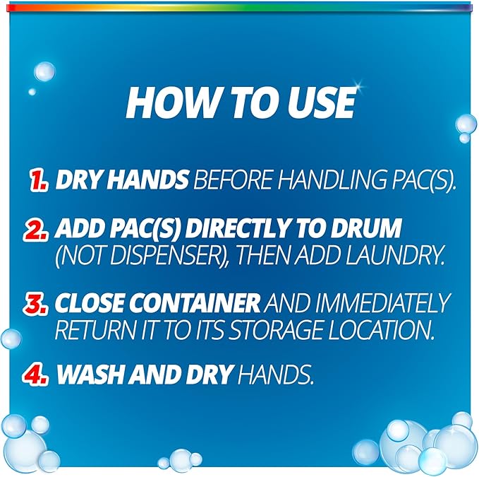 Purex Advanced Oxi with Odor Fighter Laundry Detergent Pacs, Oxi Power, 56 count, Pre Measured Pacs