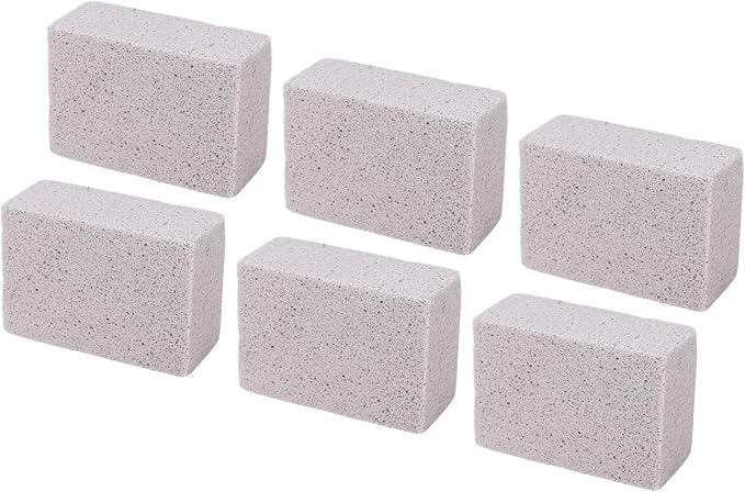 WALFRONT 6PCS Pool Pumice Stone for, PVC Material Scouring Sticks for Toilet Bowl Bathtub Shower Tile, Hard Water Remover for Kitchen Sink Swimming Pool Grates (M)