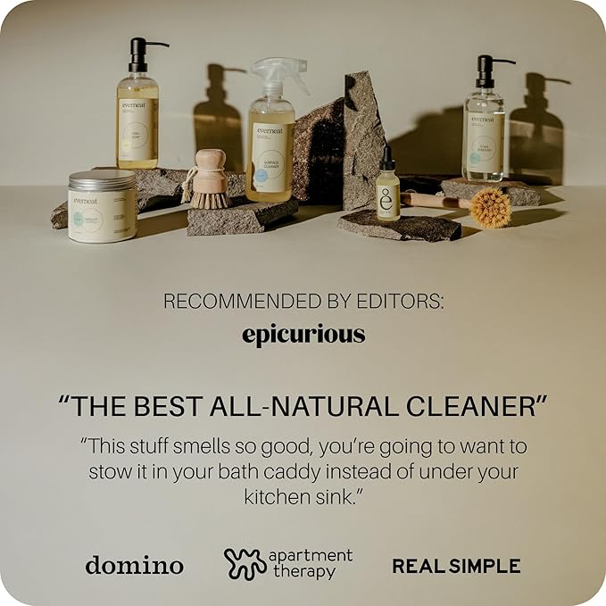 Everneat Probiotic Surface Cleaner Concentrate – Cleans for Days, Refillable, Non-Toxic | Refill Bottle Makes 4 Spray Bottles | Lavender, Clary Sage, Copaiba & Orange | 4 oz (Just Add Water)