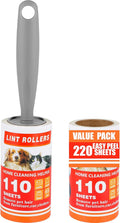 Lint Roller, Lint Rollers for Pet Hair Extra Sticky,Pet Hair Remover for Laundry, Lint Rollers for Pet Hair on Clothes, Furniture & Car - Dog & Cat Hair Removal Tool
