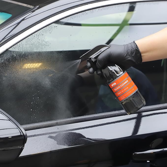 SPTA Glass Cleaner, 16oz 500ml Streak Free Glass and Window Cleaner - Works on Glass, Windows, Mirrors, and Screens, Ammonia-Free and Safe on Tinted Windows, for Cars,Trucks,SUVs, and Home Use -CL015