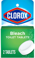 Clorox Ultra Clean Toilet Tablets Bleach 2 Count, 3.5 Oz Each (Pack May Vary)