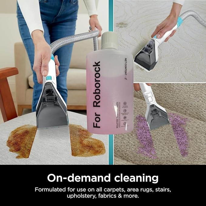 1L Stain & Odor Remover, Carpet Cleaner. Compatible With Roborock. Compatible With All Upright And Compact Deep Carpet Cleaners(2PCS)