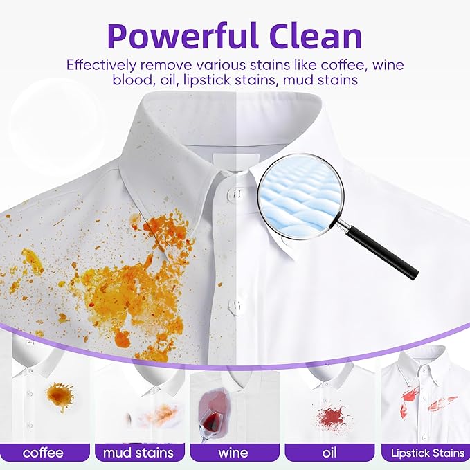Travel Laundry Detergent Sheets Eco-friendly 120 Loads Fisroa Clothes Washing Detergent Sheets Plastic-Free Washer Strips, Lavender Liquidless Laundry Strips
