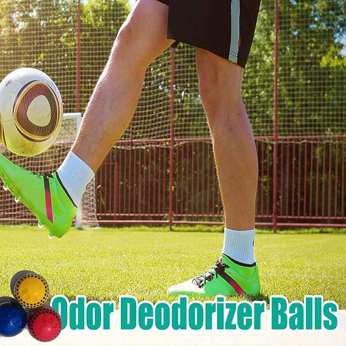Shoe Deodorizer Balls for Sneaker, Fresh Cologne Scent, Essential Oil Sneaker Deodorizer Ball, Small Spaces Odor Eliminator Air Freshener for Shoes, Gym Bags, Drawers and Locker (Cologne)