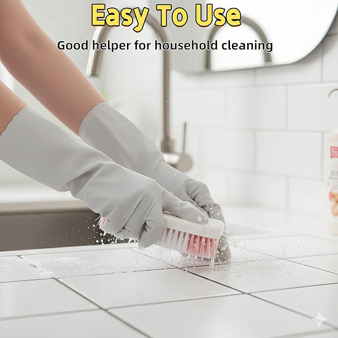 4 Pack Scrub Brush for Cleaning Scrubbing Brush with Stiff Bristle Multi-Purpose Heavy Duty Scrub Brushes,Deep Cleaning Brushes for Bathroom, Floor, Shower, Carpet, Bathtub, Sink Outdoor, Multi-Color