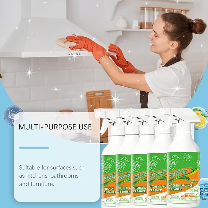 Electrolyzed Ion Kitchen Cleaner, 300ML Electrolyzed Ion Kitchen Cleaner Spray, Multi Purpose Cleaning Spray, For Hold,Oven,Stove,Range Hood (1PC)