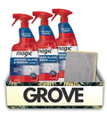 3x Magic Sprayway Glass Cleaner 28 oz Spray Bundle with Microfiber Towel – Removes Hard Water, Soap Scum, and Leaves Streak-Free Shine – Gift Set (4 Items)