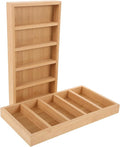 2pcs Eyeglasses Organizer Tray with 5 Compartments Sunglasses Display Case Eyewear Storage Box for Home and Retail Use