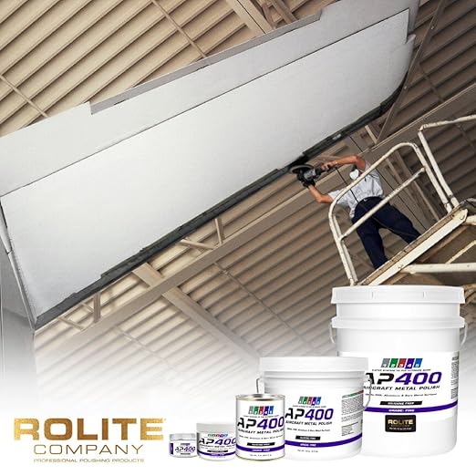 Rolite Aircraft Metal Polish 4.5 Oz Ap400 Fine for Airplane Aluminum Bare Metal Aviation Detailing Restoration