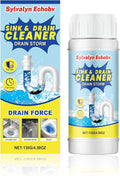 Sink & Drain Cleaner Powder, Fast Foaming for Kitchen, Bathroom,Toilet Pipes - Removes Grease, Hair & Food Waste - 130g (1)