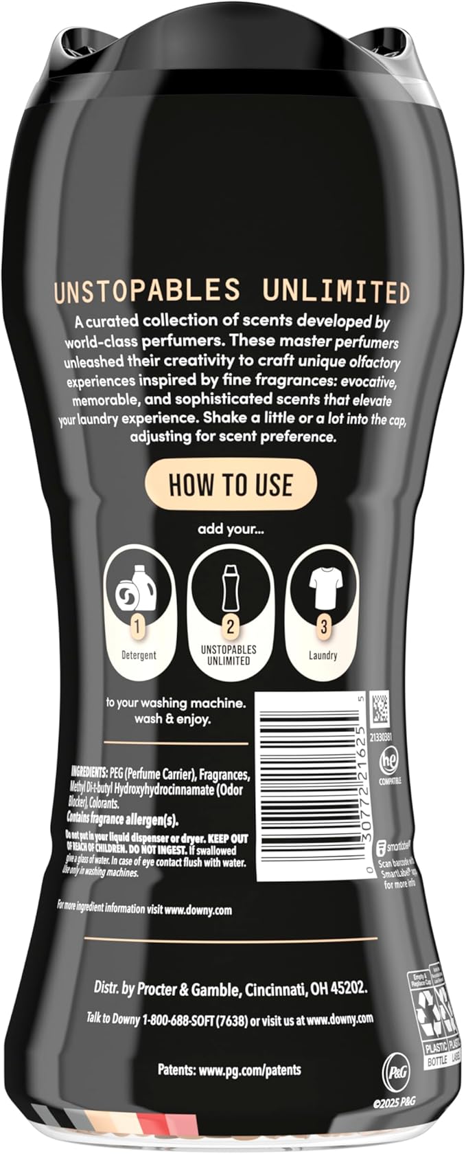 Downy Unstopables Unlimited Collection In-Wash Laundry Scent Booster Beads, No. 26, Fine Fragrance, Long-Lasting Fresh Scent Beads, 10.7 oz