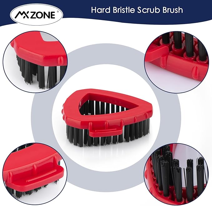 Scrubber Mop Head Compatible with O Cedar RinseClean 2 Tank System, Spin Mop Scrub Brush Head Replacement, Hard Bristle Bathroom Cleaning Brush, Tub Scrubber, Not Fit EasyWring 1 Tank