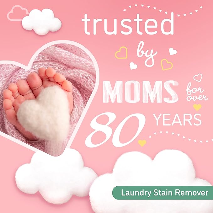 Dreft Stain Remover for Baby Clothes and Hypoallergenic Baby Stain Remover Spray, Travel Size Stain Treater, 3 Fl Oz ( Pack of 2)