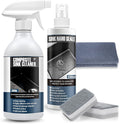 Granite Cleaner and Sealer for Granite Ceramic, Natural Stone Sinks, Restores Shine, Waterproof, All-in-One Cleaning Included 300g Granite Cleaner, 200ml Granite Sealer, 2 Sponges & Microfiber Cloth