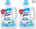Lysol Laundry Sanitizer Additive | Free & Clear | 0% Bleach | 90 Fl Oz | Pack of 2