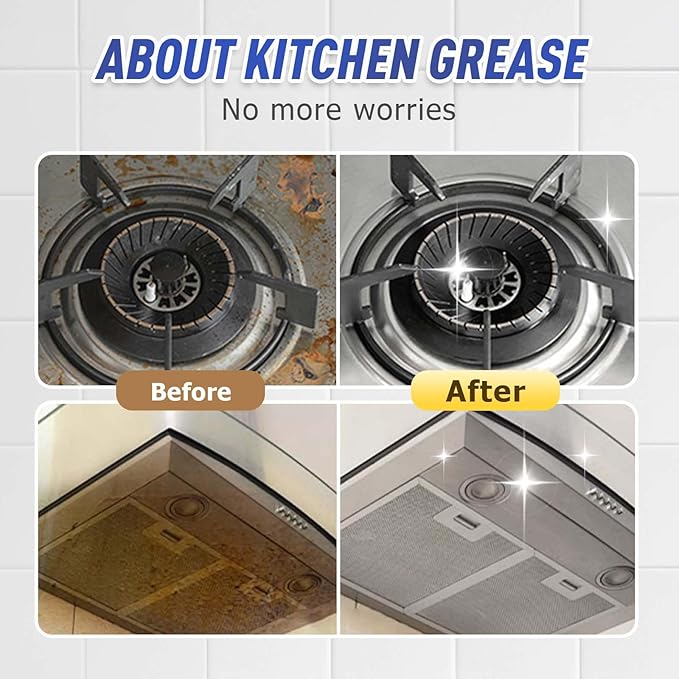 Kitchen Heavy Oil Cleaner Spray, 2026 New All Purpose Kitchens Heavy Oil Cleaning Agent, Kitchen Degreasing Cleaning Spray Grease Remover for Stove, Oven, Dishwasher, Appliances (1PCS)