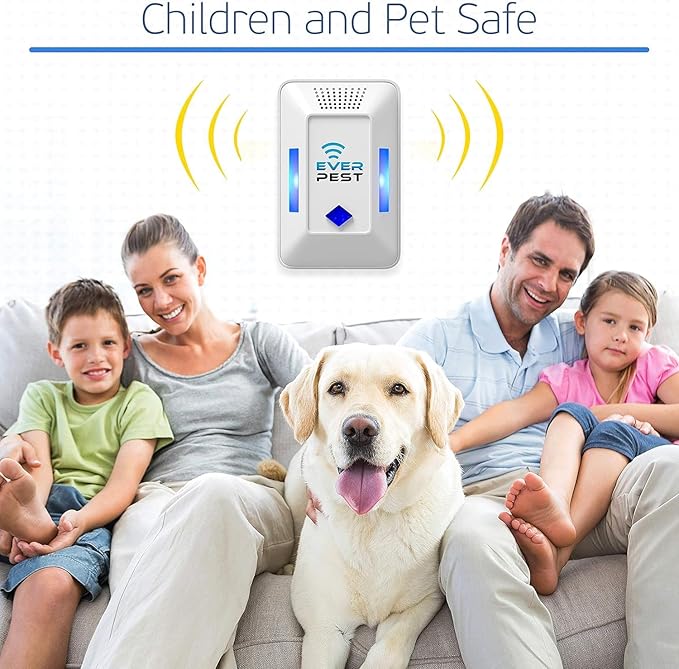 Ultrasonic Pest Control Repeller (2-Pack) Plug in Flea Rat Roach Mosquito Cockroaches Rodent Spider Scorpion Fruit Fly Insect Indoor Plug Getter Robo