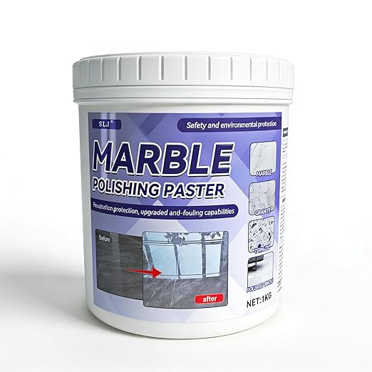 Marble Polishing Paste, Nature Stone Polishing Kit, Granite Sealer & Protectant | Polish Paste for Granite, Quartz, Marble, Travertine, Kitchen Countertop（1kg）