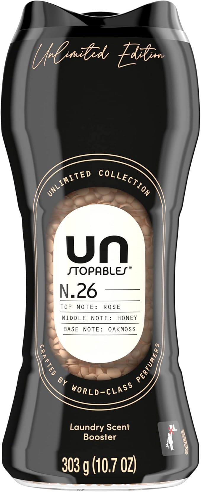 Downy Unstopables Unlimited Collection In-Wash Laundry Scent Booster Beads, No. 26, Fine Fragrance, Long-Lasting Fresh Scent Beads, 10.7 oz