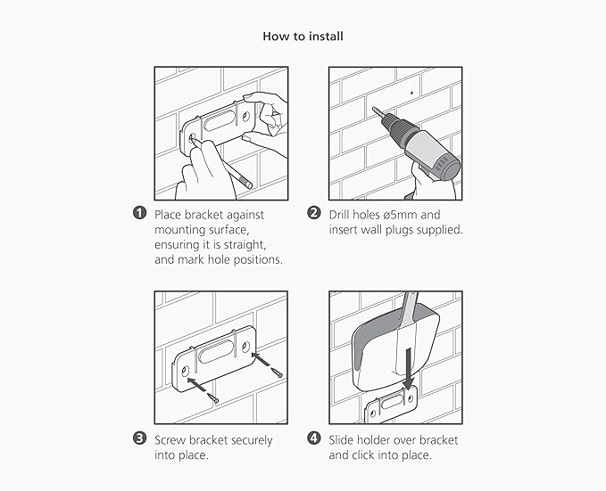 Joseph Joseph CleanTech Wall-Mounted Indoor Dustpan & Brush Set with Dust-Shield Compact, Clean Storage, Handheld Broom