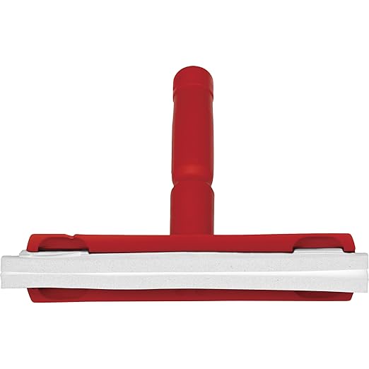 Vikan 77514 Squeegee,Fixed Head,Bench,10",PP/RB,Red