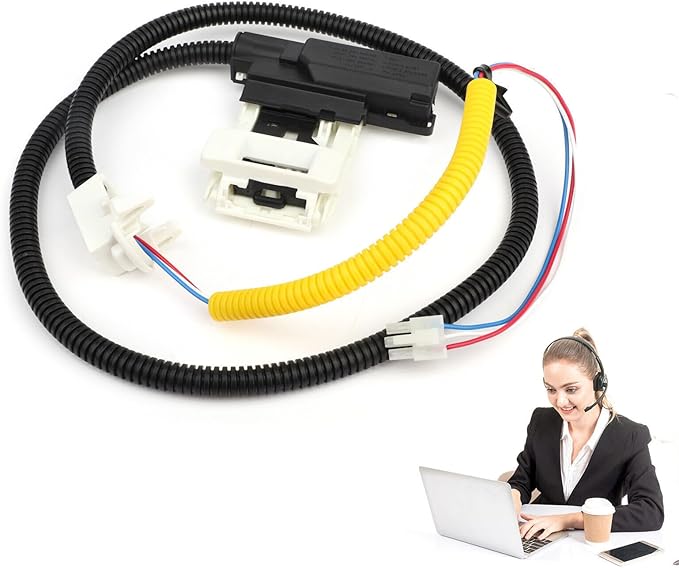 Durable Washing Machine Lid Lock Switch Cable for W11307244 W10682535 W10838613 AP6832601 Lid Latch Accessories