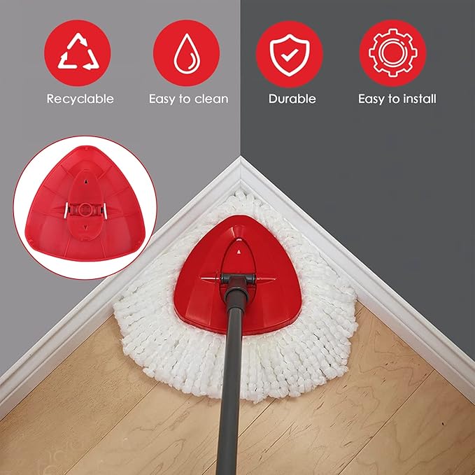 Spin Mop Head Replacement Base Head Compatible with O Cedar Spinning Mop Replace Head Cover Plastic Base Case Disc Accessories Part, 1 Pack, Not Fit RinseClean