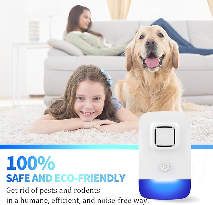 Ultrasonic Pest Control Repeller Plug in, Electronic Rodent Repellent for Indoor Home, Mosquito Repellent, Cockroach Killer, Spider Repellent (6 Pack)