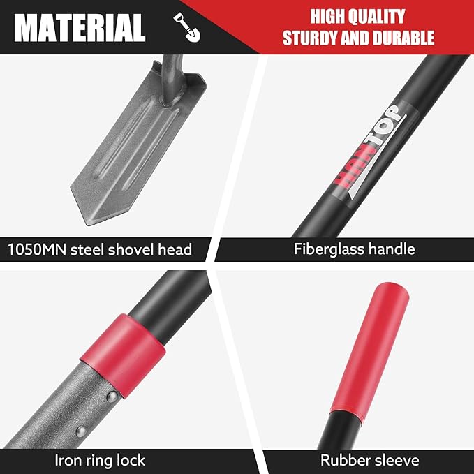 4-Inch Trench Shovel Trenching Spade Irrigation Shovel Narrow Spade Trench Digger Tool,57 inches