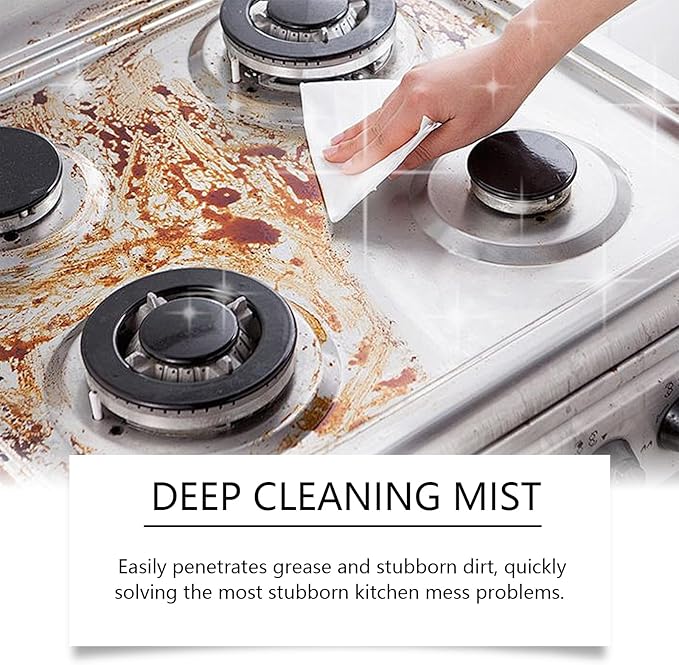 Deep Cleaning Mist, Lemon Zest, 200ml, Fast-Acting Kitchen and Bath Cleaner, 3X Cleaning Power