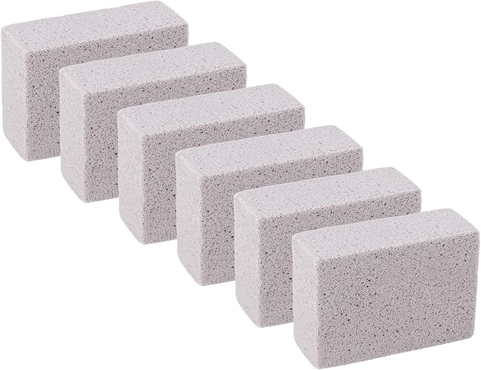 WALFRONT 6PCS Pool Pumice Stone for, PVC Material Scouring Sticks for Toilet Bowl Bathtub Shower Tile, Hard Water Remover for Kitchen Sink Swimming Pool Grates (M)